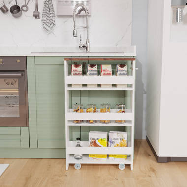 Rolling discount spice cabinet